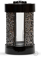 Znicz kapliczka nowoczesna ażurowa srebrna tuba 26 cm