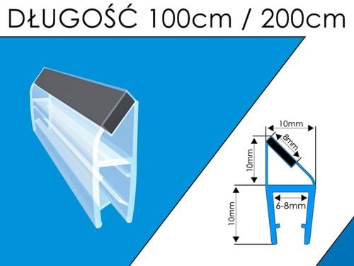 U7 USZCZELKA MAGNETYCZNA DO KABINY PRYSZNICOWEJ DO DRZWI DOMYKAJĄCA na Arena.pl