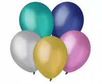 Balony Decomex 9, metallic Assorted, 100 szt.