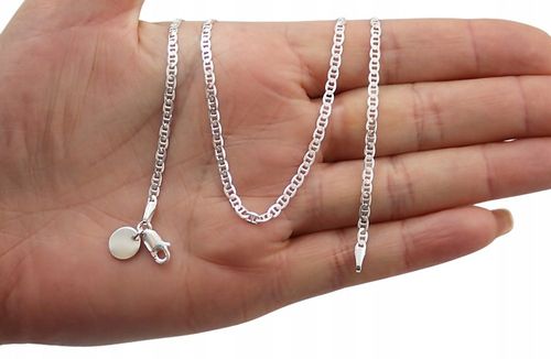 SREBRNY PEŁNY ŁAŃCUSZEK DAMSKI GUCCI Z ZAWIESZKĄ PR. 925 + GRAWER GRATIS na Arena.pl