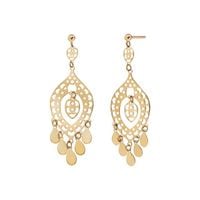 srebrne pozłacane kolczyki w stylu boho - kdk6511y