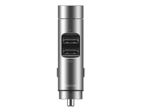 Ładowarka Baseus transmiter FM Bluetooth QC 3.0 2x USB 3.1A Silver na Arena.pl