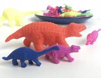 100SZT DINOZAURY HYDROŻELOWE ROSNĄCE W WODZIE GUMA FIGURKA MINI BIG 100 SZT
