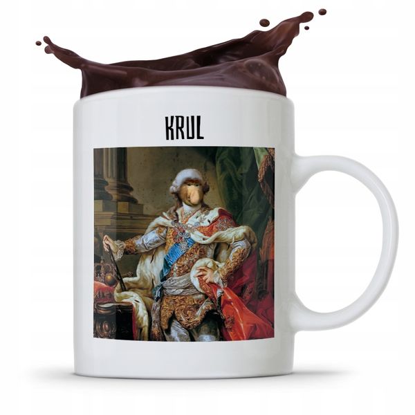 Kubek Śmieszny Janusz Nosacz Krul Prezent Z Nadrukiem Ze Zdjęciem zdjęcie 1