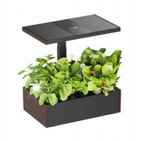 Inteligentna doniczka NA 20 ROŚLIN 10L lampa do wzrostu czarna Spacetronik