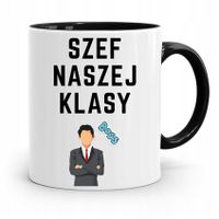 Kubek Czarny Prezent Dzień Nauczyciela Historii Z Nadrukiem Ze Zdjęciem