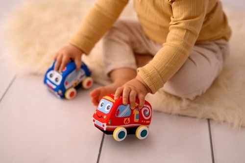 Autko miękkie dla dziecka 2 Autka Straż Policja na Arena.pl