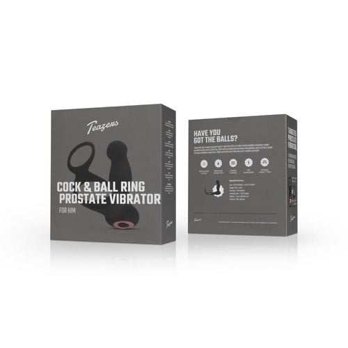 teazers cock & ball ring prostate vibrator with remote control na Arena.pl