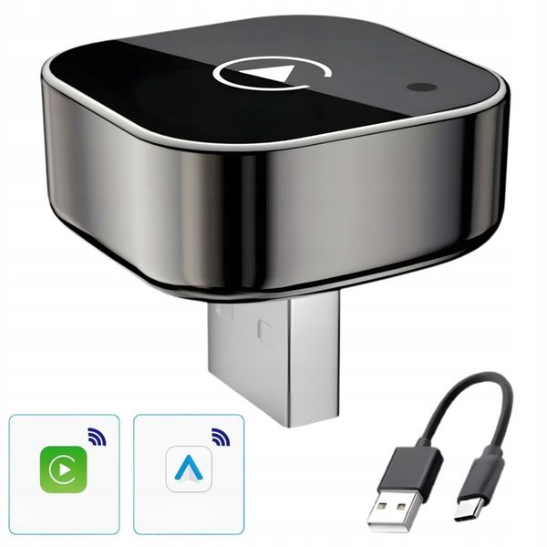 Adapter CarPlay Bezprzewodowy 5GHz Plug&Play iOS/Android Auto zdjęcie 2