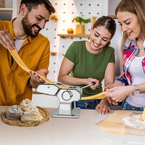 MASZYNKA DO MAKARONU I CIASTA RĘCZNA KRAJARKA KRAJALNICA STAL NIERDZEWNA XL na Arena.pl