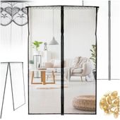 Moskitiera Siatka Magnetyczna Na Drzwi 160X230Cm Czarna