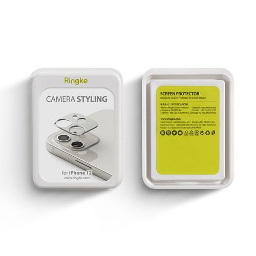 RINGKE CAMERA STYLING IPHONE 12 MINI SILVER na Arena.pl