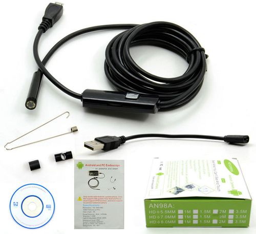 KAMERA USB ENDOSKOP ANDROID LED INSPEKCYJNA 5m na Arena.pl