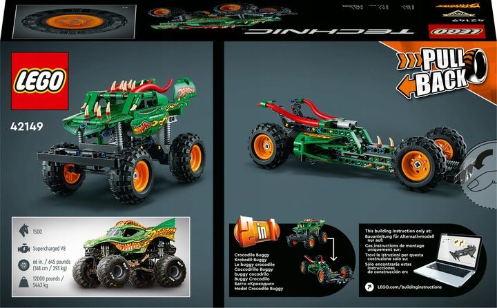 LEGO TECHNIC Monster Jam Dragon 42149 zdjęcie 16