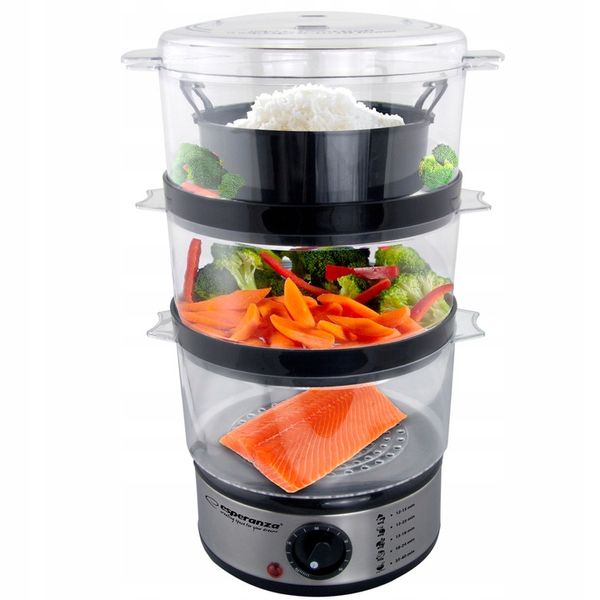 PAROWAR ELEKTRYCZNY URZĄDZENIE DO GOTOWANIA NA PARZE DO WARZYW RYB zdjęcie 7