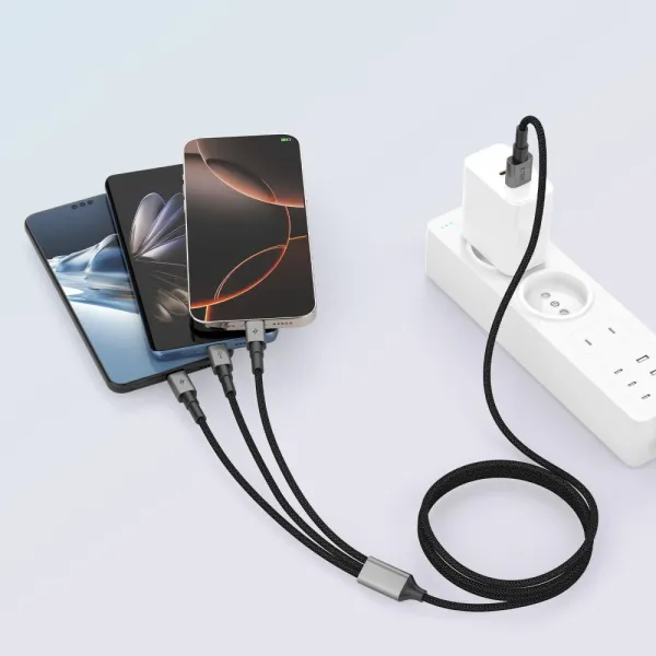 kabel tech-protect ultraboost dna 3w1 usb-c / micro-usb / lightning zdjęcie 5