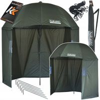 PARASOL WĘDKARSKI NAMIOT Z BOKAMI 3/4 220cm 2,2m ZESTAW GUM GRATIS