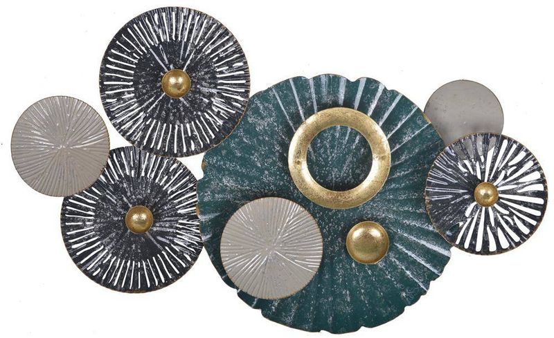 Dekoracja ścienna metalowa koła mała zdjęcie 1