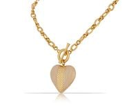 naszyjnik z perłowym sercem z kryształkami z kolekcji heart harmony