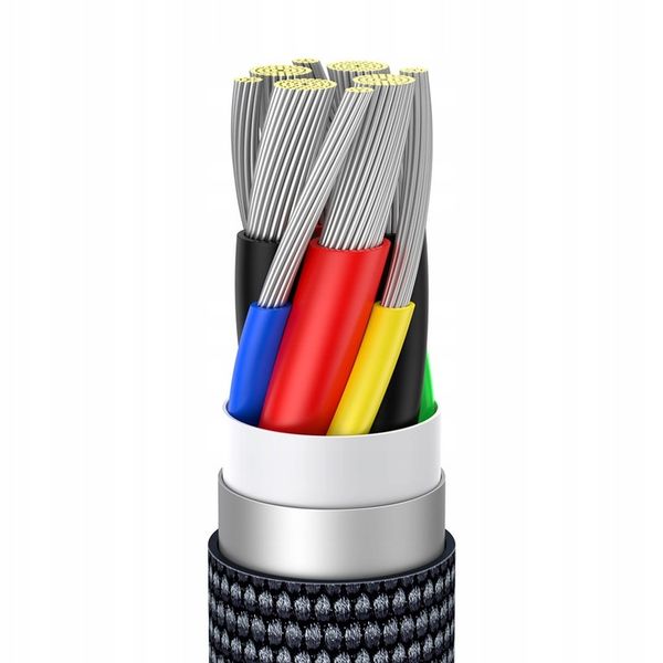 BASEUS SZYBKI KABEL PD USB C 100W 5A MOCNY PRZEWÓD DO TELEFONU KOMPUTERA 2m zdjęcie 14