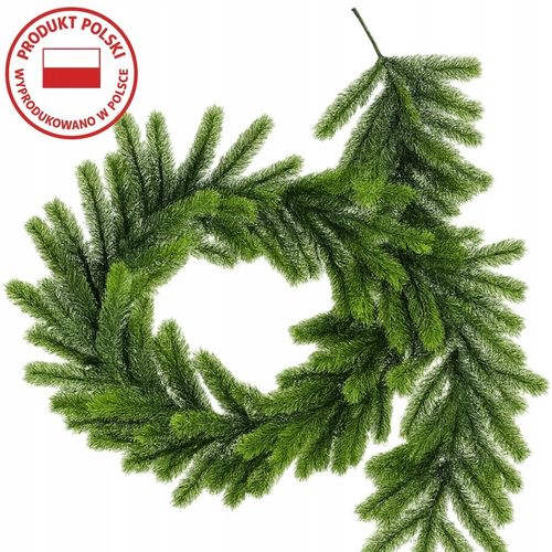 GIRLANDA Świąteczna Świerk PE 200 cm GĘSTA 144 gałązki jak naturalna na Arena.pl