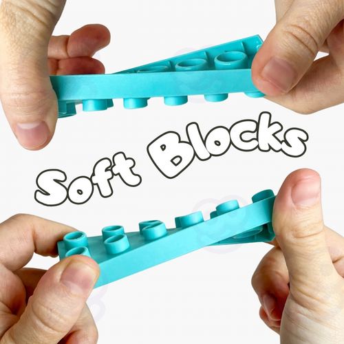 WOOPIE Klocki Soft Blocks Zestaw 99 Elementów w Pudełku na Arena.pl