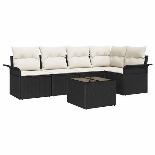 Zestaw Sof na Ogród 6 pcs 242.5 x 132.5 x 85 cm Polirattan na Arena.pl