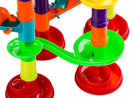 Tor Kulkowy KULODROM ZESTAW 113 el KULKI WYRZUTNIA Zjeżdżalnia dla kulek na Arena.pl