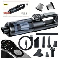 ODKURZACZ RĘCZNY BEZPZEWODOWY SAMOCHODOWY MOCNY 17000PA USB - C