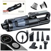 ODKURZACZ RĘCZNY BEZPZEWODOWY SAMOCHODOWY MOCNY 17000PA USB - C