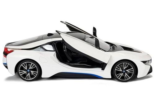 Auto R/C BMW i8 Rastar 1:14 Biały Drzwi Automatyczne na Arena.pl