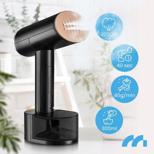 PAROWNICA DO UBRAŃ ŻELAZKO PAROWE STEAMER ZESTAW KLIPS ETUI 2000W na Arena.pl