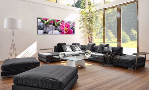 Obraz Na Płótnie - Storczyk Kamień - 150X50 Cm - Ca150X50-0465 na Arena.pl
