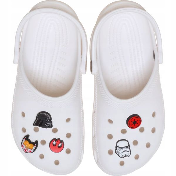 Crocs Przypinki Ozdoby Piny Charms Jibbitz Tiny Star Wars Symbols 5pc zdjęcie 2