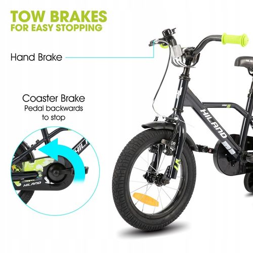 14-calowy rower dla dzieci na 3-5 lat Koło treningowe Hand&Coaster Hamulec na Arena.pl