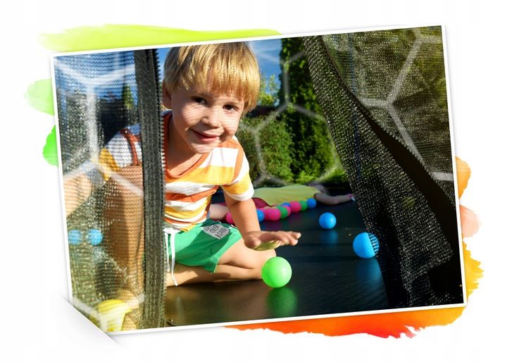 TRAMPOLINA OGRODOWA DLA DZIECI 252cm 8ft NEOSPORT zdjęcie 4