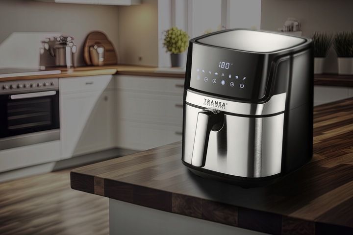 FRYTKOWNICA BEZTŁUSZCZOWA POJEMNA FRYTOWNICA INOX 8 PROGRAMÓW 6L 1700W zdjęcie 2