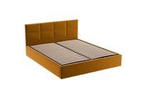 Miodowe łóżko tapicerowane GOBI / R41 180x200 cm