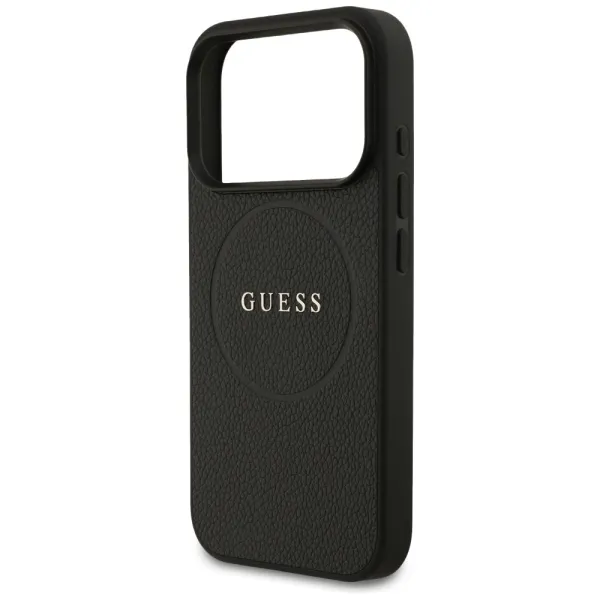 etui guess grained ring magsafe do iphone 17 pro - czarne zdjęcie 6