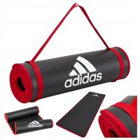 Mata Treningowa Adidas Do Ćwiczeń Fitness Jogi Pilates 183cm Czarna Zwijana