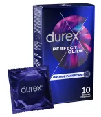 durex perfect glide prezerwatywy grube, intensywnie nawilżane 10 szt.