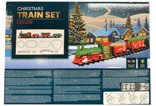 POCIĄG Kolejka Delux z oświetleniem dźwiękiem ŚWIĄTECZNA na Arena.pl