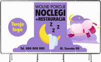 BANER REKLAMOWY 100x50cm projekt w cenie różne wzory NOCLEGI POKOJE