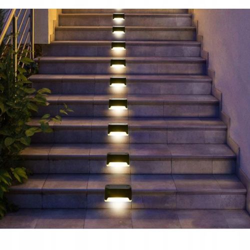 6x Lampki SOLARNE Ogrodowe LED na Schody TARAS Płot Oświetlenie Balkon na Arena.pl