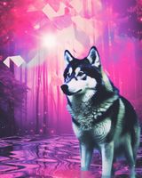 Plakat 40x50cm Wilczy Duch