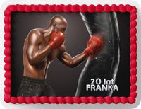 PROSTOKĄTNY OPŁATEK NA TORT A4 20x29CM - BOKS HOBBY + IMIĘ