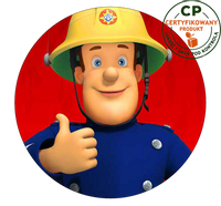 Opłatek na tort Strażak Sam