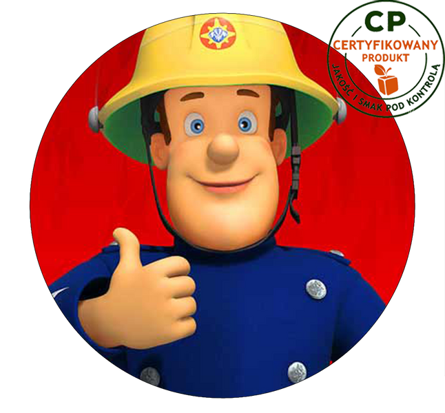 Opłatek na tort Strażak Sam zdjęcie 1