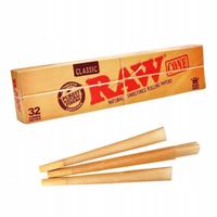 RAW CLASSIC CONE skręcone bibułki 32 szt King Size