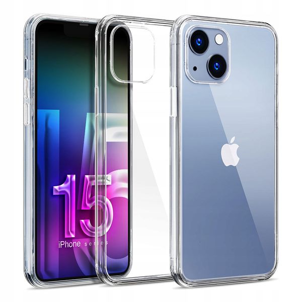 Silikonowe etui na Apple iPhone 15 Plus - 3mk Clear Case zdjęcie 2